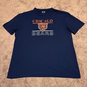 Chicago Bears Shirt Mens 2XL Blue Short Sleeve NFL Logo